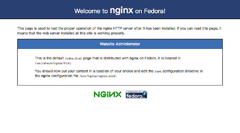 Nginx 歡迎頁面